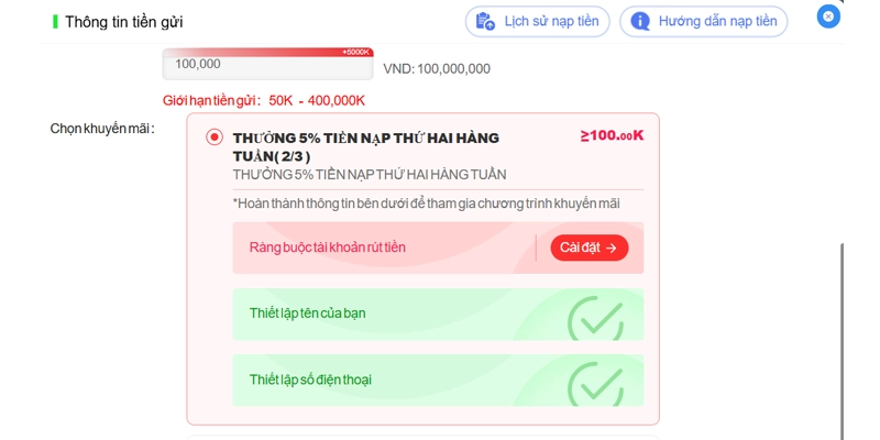 Nạp Tiền RR88 - Hướng Dẫn Thao Tác Với 5 Hình Thức Hiện Có 14 Chọn thêm khuyến mãi nạp tiền RR88 hợp lệ